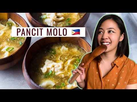 HOW TO MAKE HOMEMADE CHICKEN STOCK AND PANCIT MOLO | Easy Filipino Food Recipe 🇵🇭