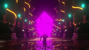 3D Animation Ancient Egypt Wallpaintings Statues Ancient Egyptian Hieroglyphs Seemless Vj Ankh