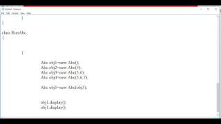 Types of Constructor in Java