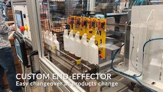 Case Packer Robot | Plastics Industry | Cobots | ONExia Inc.
