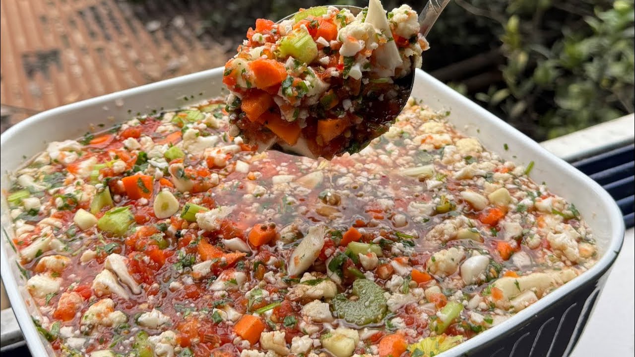 ترشی گوجه مشهدی/مهمون پسند😋😍 Pickled tomatoes 🍅 