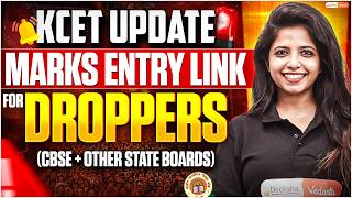 🚨 KCET 2026 Marks Entry Link OPEN 🔥 | Droppers Must Update NOW + Step-by-Step Guide 🚀 #kcet