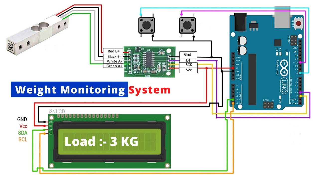 Arduino Digital Weight Scale HX711 Load Cell Module – DIY Projects Lab