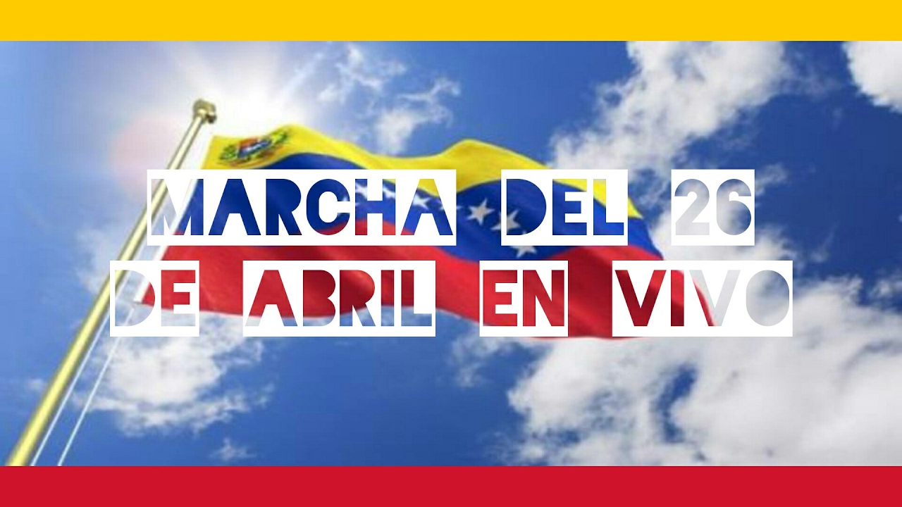 Marcha en vivo del 26 de abril. link en la descripcion YouTube
