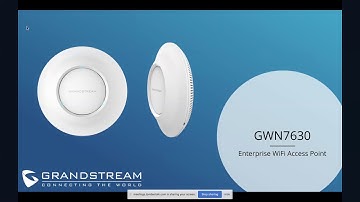 GWN7630 Wi-Fi AP Webinar
