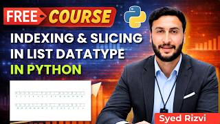 Indexing & Slicing in List Datatype | Python Tutorial in Hindi | Data Analytics Full Course