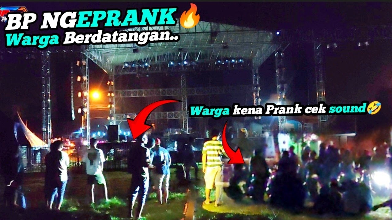 KENA PRANK‼️ Warga PENASARAN bp cek sound pemanasan, berduyun duyun datangi lokasi. 
