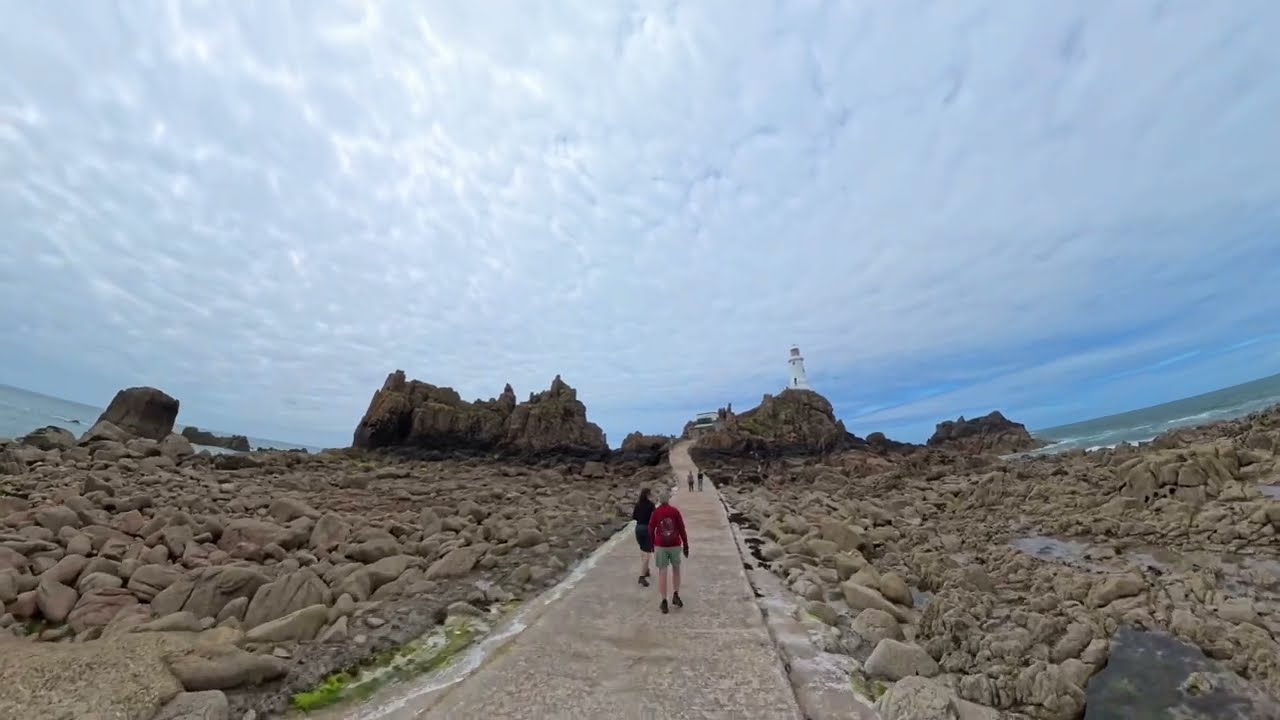 Walking to Corbiere Lighthouse, Jersey, Channel Islands