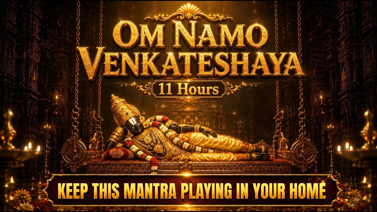 Om Namo Venkateshaya 11 Hours | LIVE Venkateswara Mantra for All-Day Devotion live session