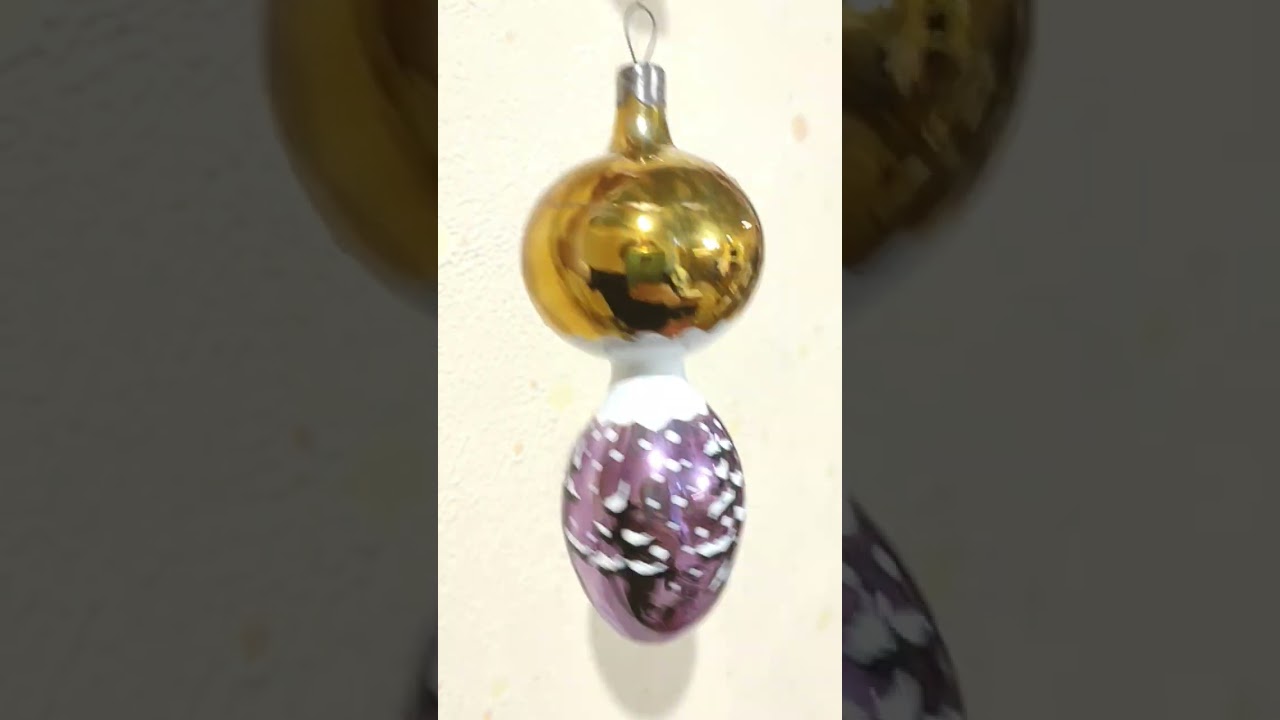 Vintage Exclusive Glass Christmas Ornament Mushroom