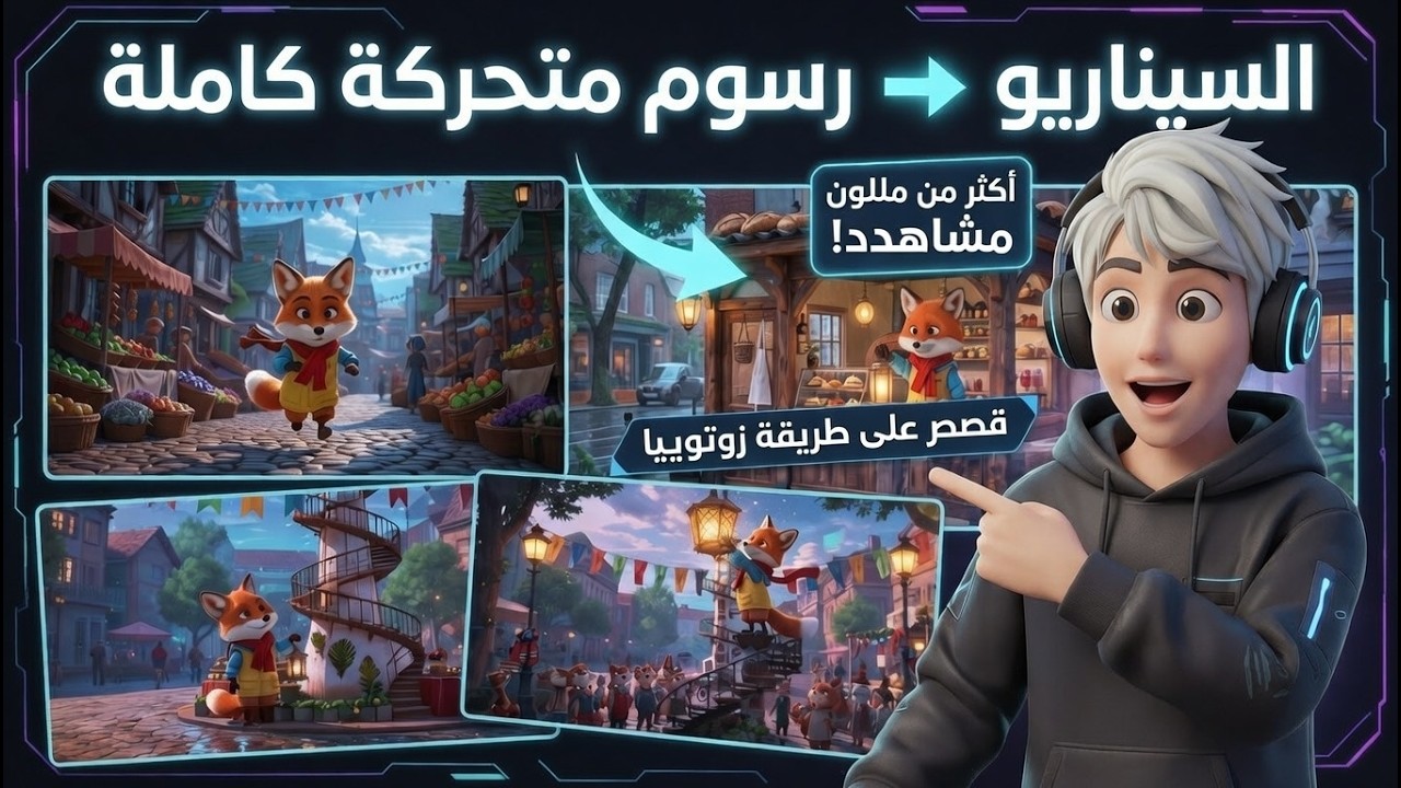 الذكاء اصطناعي يُحول النصوص البسيطة تلقائياً إلى أفلام 3D كاملة (بقدرات تتخطى Higgsfield).