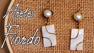 Aretes Fiordo - Tutorial paso a paso de pendientes en técnica Alambrismo para principiantes.