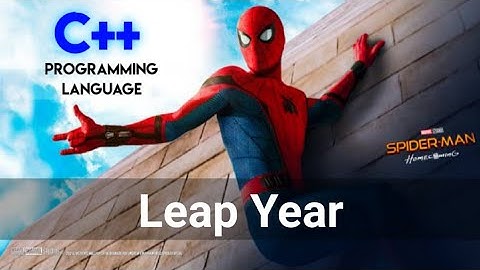 Leap year program I C++ Programming I (7knowledge)