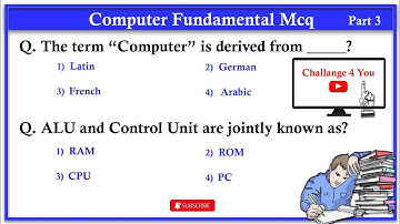 Top 1000 Computer Fundamental MCQ | Computer fundamentals mcq question with answers