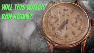 A 1940s Helios Chronograph  will it run again?