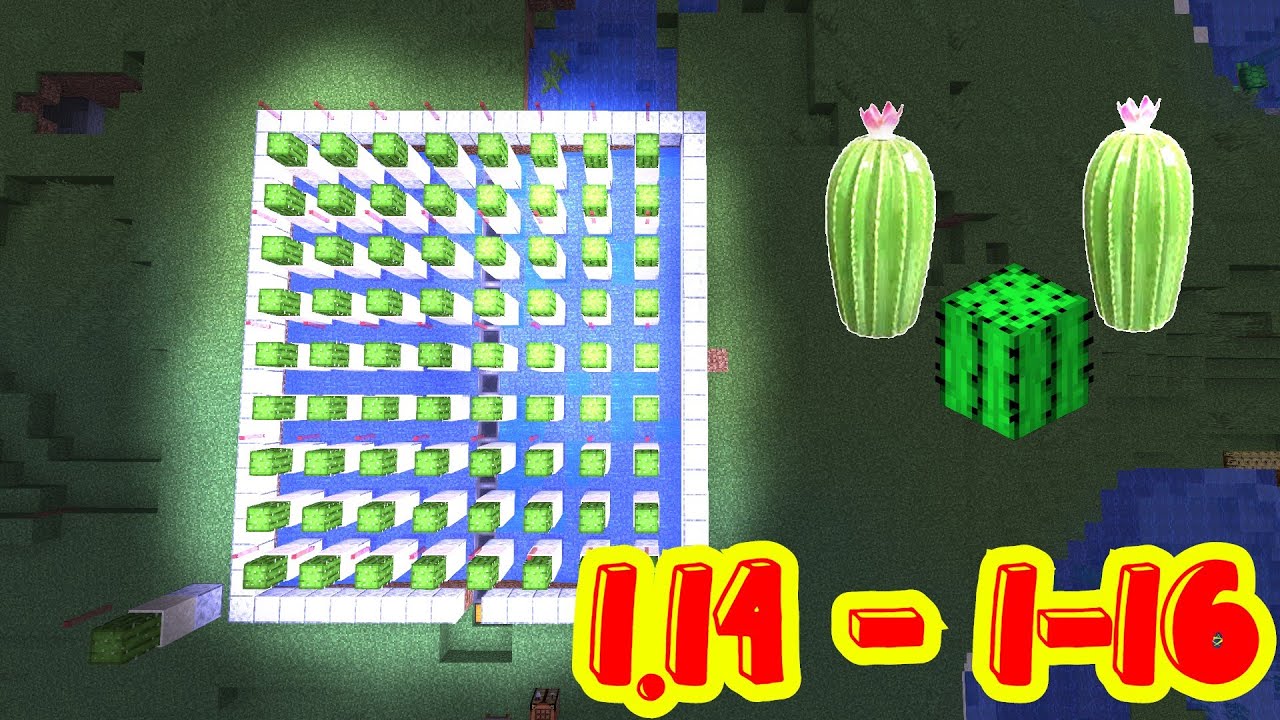 GRANJA DE CACTUS MINECRAFT (tinte verde) 1.15.2 y 1.16.2 / Guía