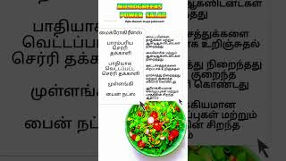 Microgreens Power Salad | Small greens, big benefits! #shortsfeed
