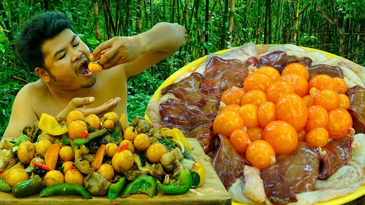 Chicken Eggs Yolk Recipe Perfect Stir Fried Hot Egg Yolk Basil