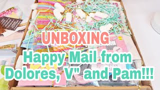 ❌GIVEAWAY CLOSED ❌| UNBOXING Happy Mail from Dolores, V and Pam | Planning With Eli