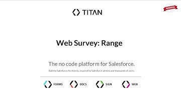 Smart Surveys for Salesforce/ Add a Range Question Type in Titan!