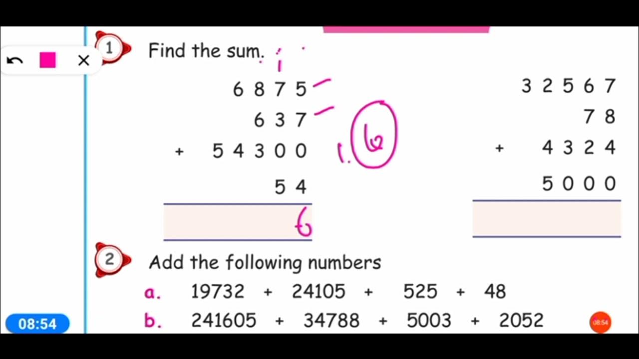 V STD, MATHEMATICS, 2.NUMBERS, ADDITION, SUBSTRATION AND MULTIPLICATION ...