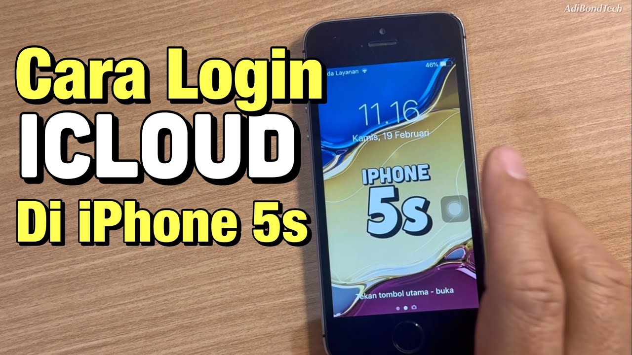 Cara login iCloud di iPhone 5s 