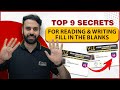 Top 9 secrets to score 9090 in pte reading and writing fill in the blanks  vision language experts