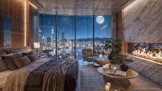 🌃 cost Luxury Penthouse Night View 🌛|4k Live wallpapers for PC | Relaxing Afro beat  Ambience 