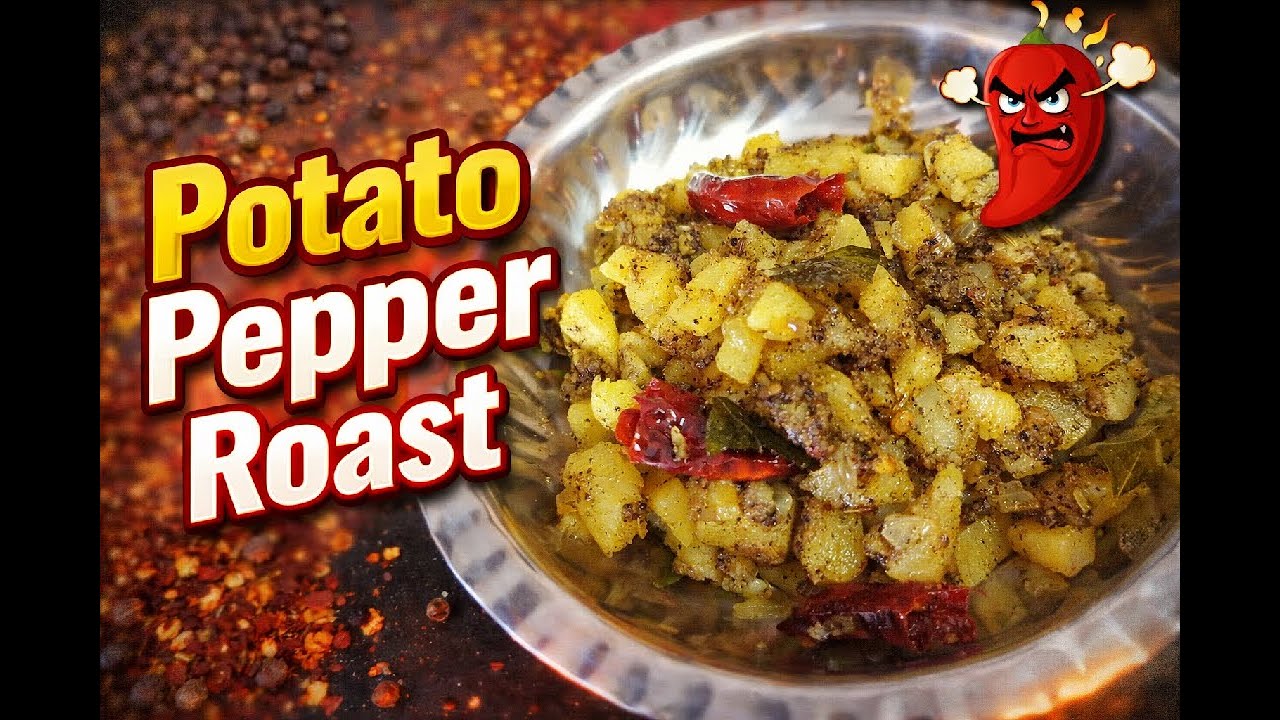Potato Pepper Roast/ Potato Fry/ Urulakkizhangu Mezhukkupuratti/ in Malayalam