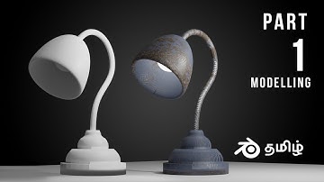 Table lamp Modelling In Blender 2.81 | Modeling The Table Lamp | Blender Tamil | Part 1