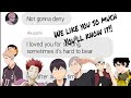 Haikyuu lyric prank: Hinata harem ( We love you! 💜)