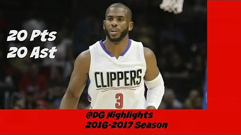 Chris Paul Highlights 10.12.2016 vs Pelicans - 20 Pts, 20 Assists, 0 TO's, Point-GOD!