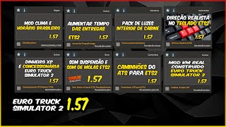 TODOS MEUS MODS ATUALIZADOS para ETS2 1.57 + DE 10 MODS Compilados DOS VÍDEOS