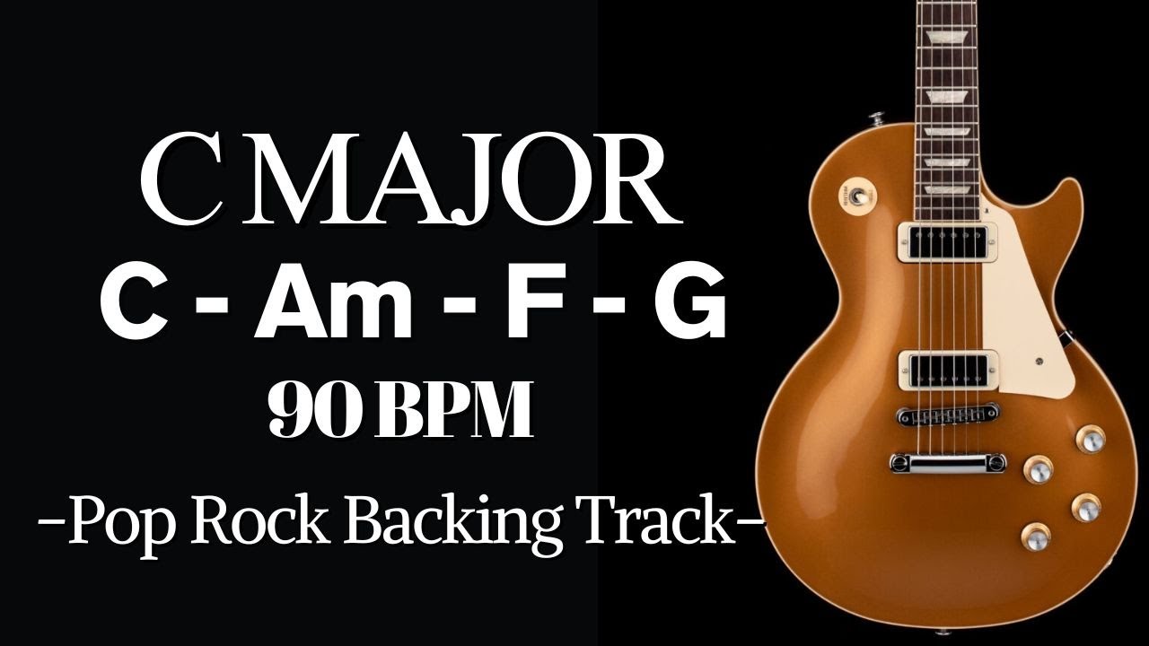C Major Backing Track Pop Rock 90 BPM - YouTube