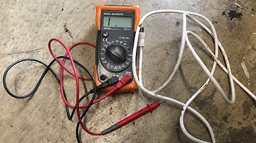 How to check for a bad coaxial TV aerial lead using a multimeter