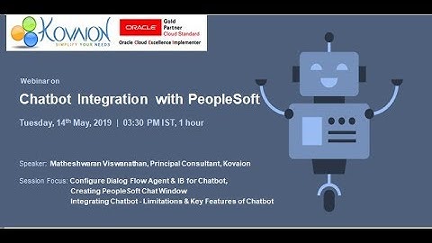 Chatbot Integration with PeopleSoft