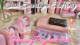 CASH ENVELOPE STUFFING FEBRUARY PAYCHECK #5 | MAGIC MONTH | #cashstuffing  #howtosavemoney by DaisyBudgets 12,347 views 2 months ago 15 minutes