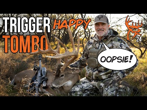 TRIGGER HAPPY TOMBO - a GIANT comes in WAY too EARLY!!!
