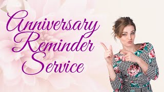 Florist Anniversary Reminder Service