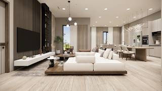 Warm Minimalist Villa Interior | First Floor Design screenshot 4