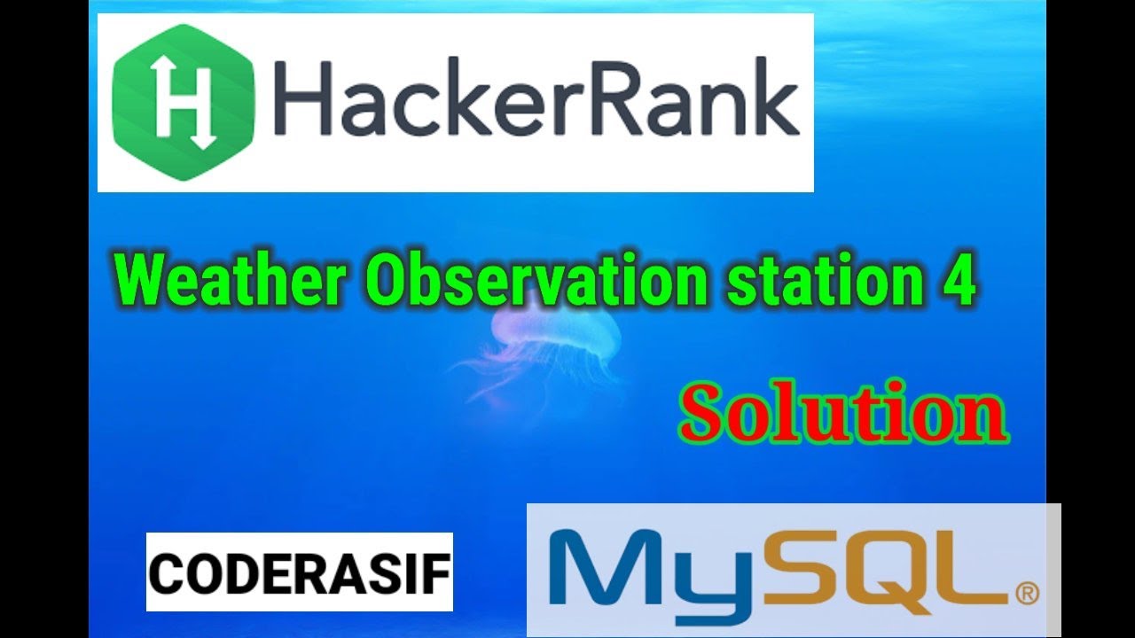 Weather Observation Station 4 HackerRank solution in hindi sql #sql # ...