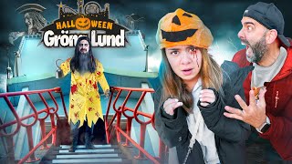 BESÖKER GRÖNA LUND på HALLOWEEN 2022 *Bella blev så rädd*