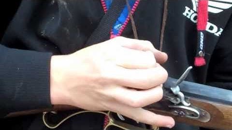 50 caliber flintlock loading and shooting