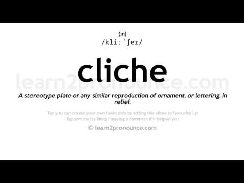 Video: Wat is die definisie van cliche?