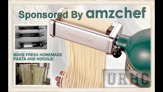 Amzchef 3-in-1 Pasta Maker Attachments Set for Kitchenaid Mixers