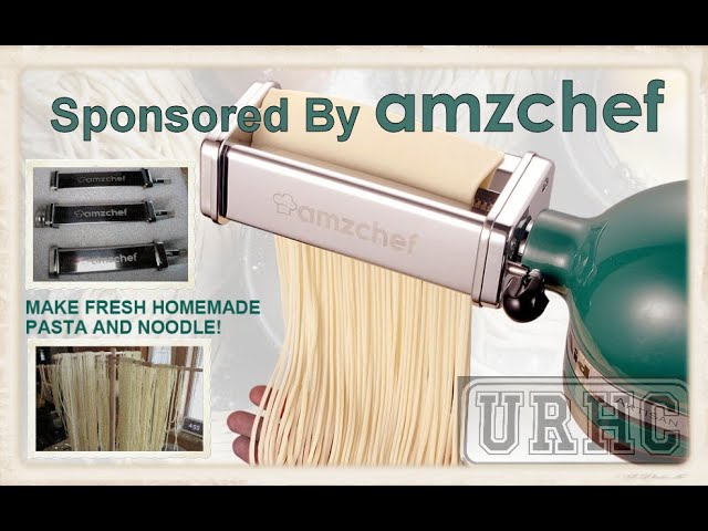 AMZCHEF Pasta Maker Attachment 3 in 1 Set for KitchenAid Stand