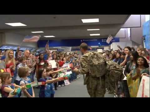Troops at DFW Mar 3 2012