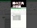 セルの左上の緑の三角が邪魔