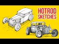 Drawing cars  hotrod sketching edition