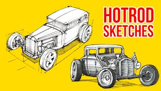 Drawing Cars  Hotrod sketching edition